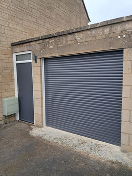 Composite & Electric Garage Door Installed In Cirencester, Gloucestshire.