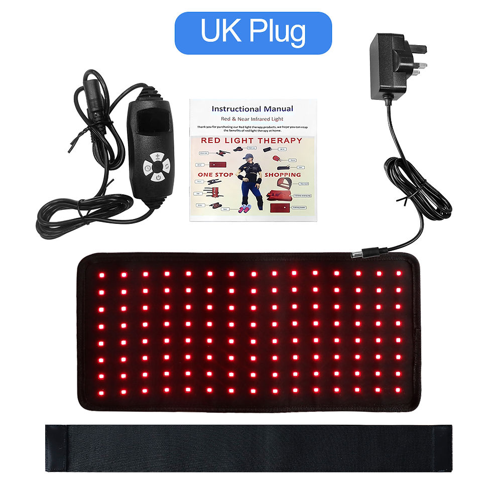 Thumbnail: Red Light Infrared Therapy Belt 120pcs LED Devices for Body Back Knee Hands Reli