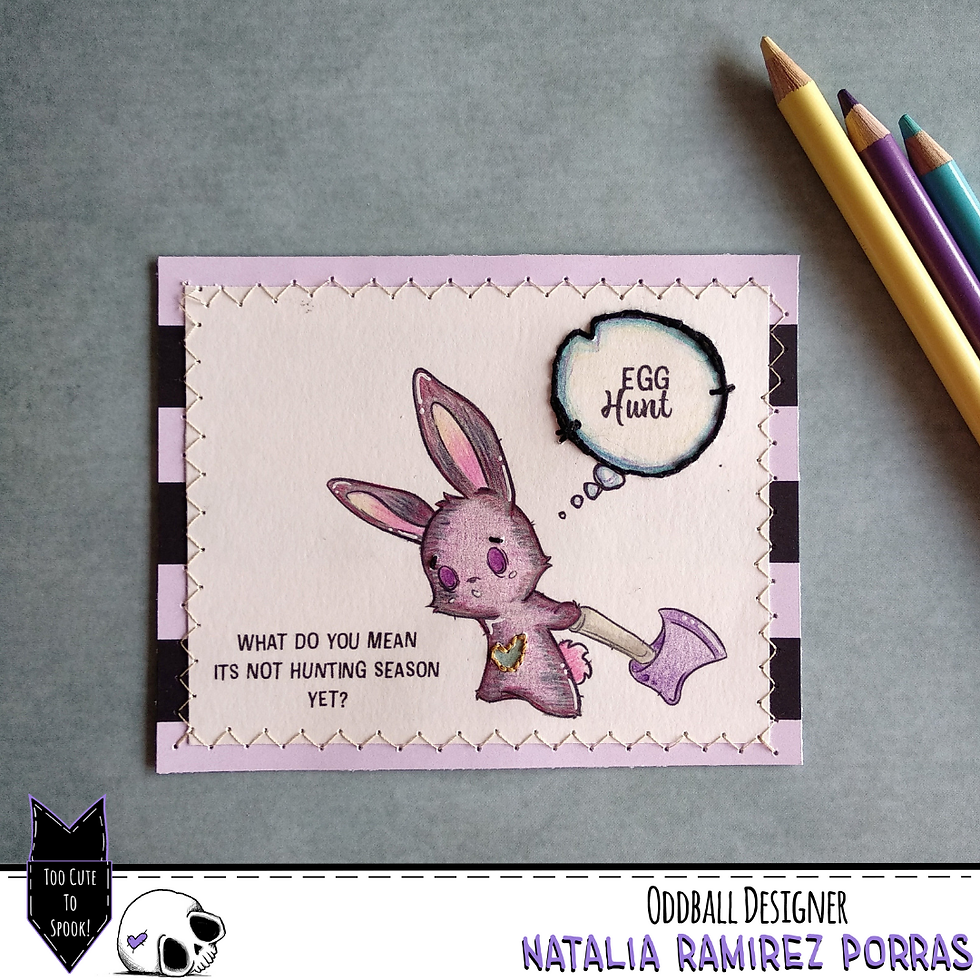 Thumbnail: CCC# 146 EGG HUNT DIGI STAMP Creepy Cute Chronicles