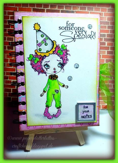 Thumbnail: Digital Stamp Cute Circus Big Eye Casey the Clown Image No. 75