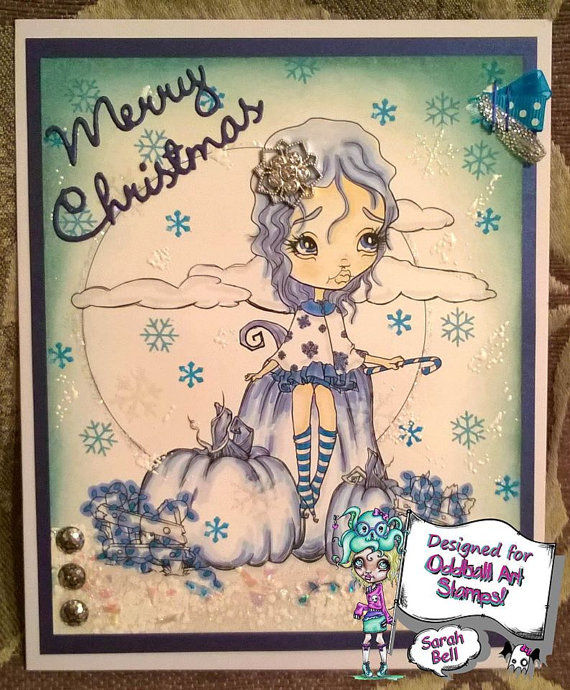 Thumbnail: Digital Stamp Creepy Cute Pumpkin Patch A Christmas Dream No.356