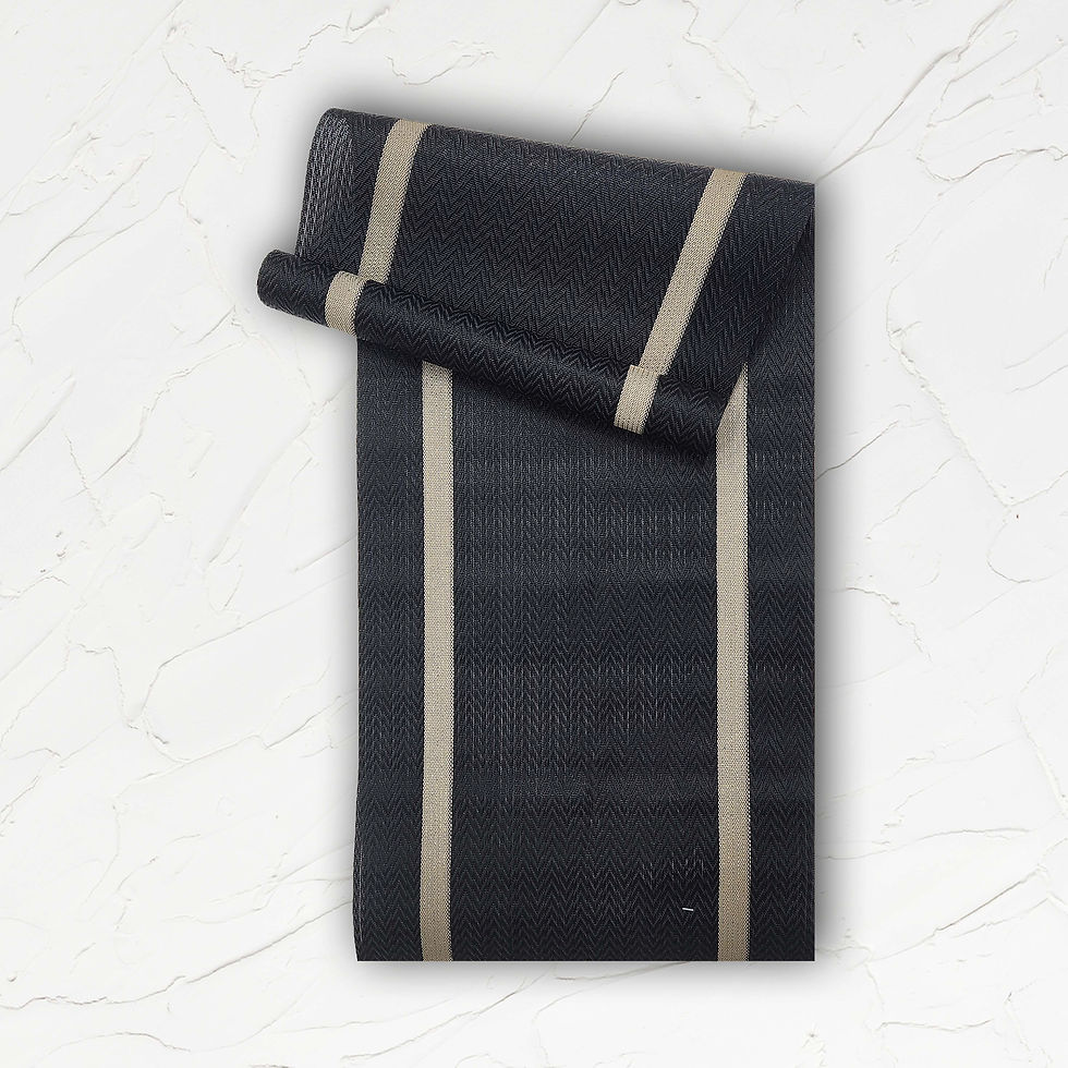 SCROLL Tablerunner Black