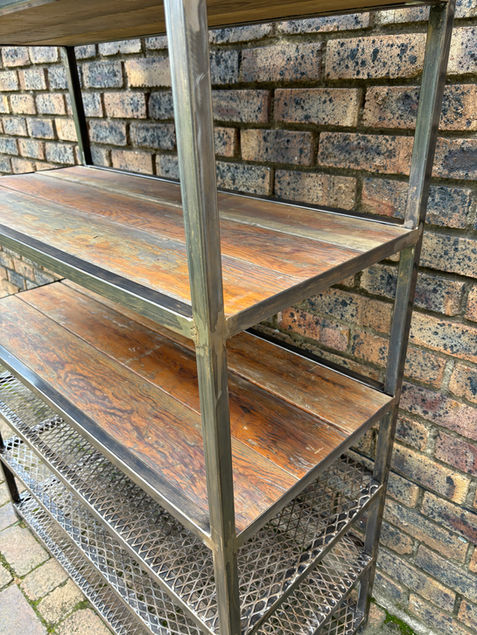 Industrial steel shelving