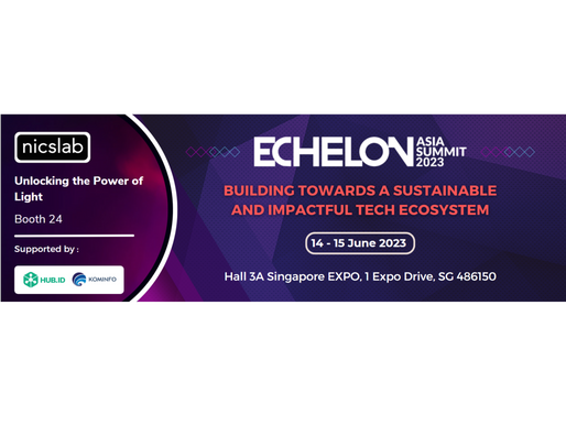 Nicslab has been selected for the TOP100 Program and will exhibit at the Echelon Asia Summit 2023