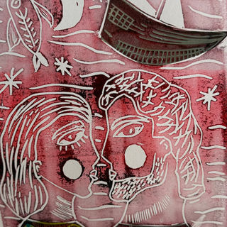 LOVERS UNDER THE SEA

Printed on Rice Paper
8"x10" approximately