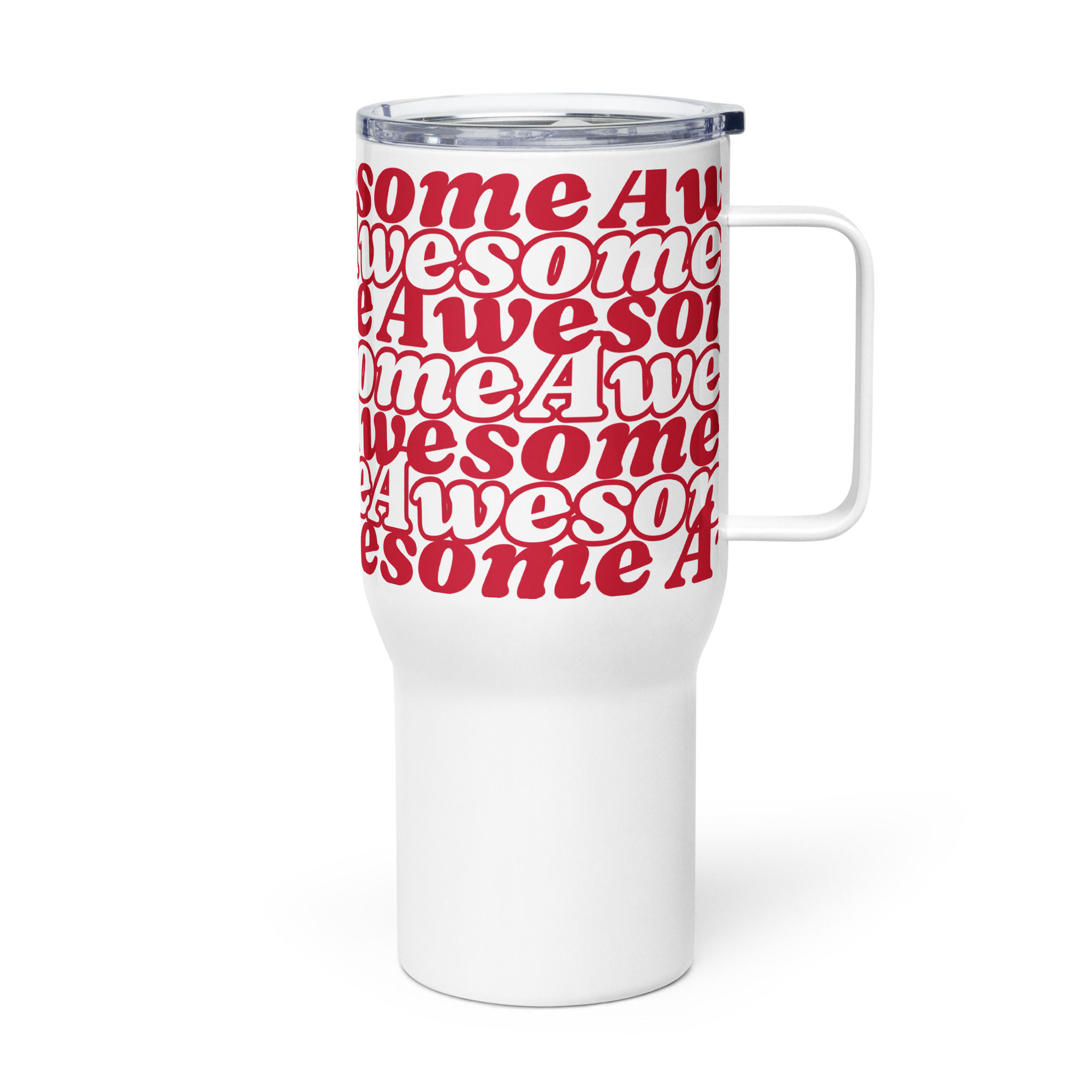 Awesome Red & White Tumbler