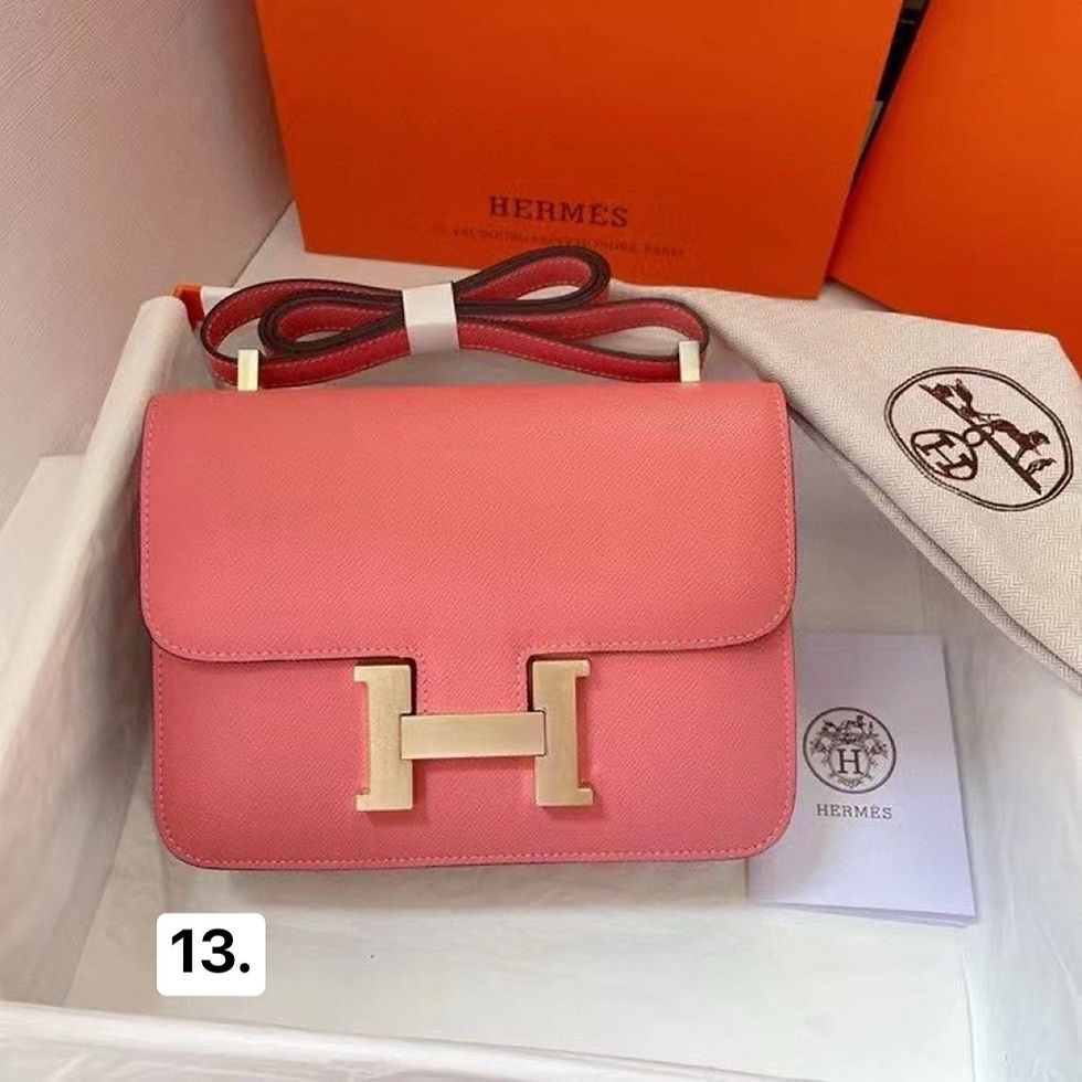 Thumbnail: H bag gold logo- CLOSE TO MIRROR qlty