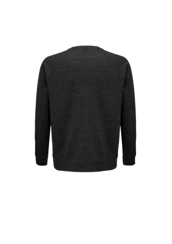【BAON】[unisex] Kelat Pigment Nylon String Over Sweatshirt Sweat Made In France Homme Coton Bio Célestin bleu - La
