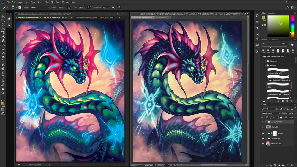 VS Clip Studio Paint