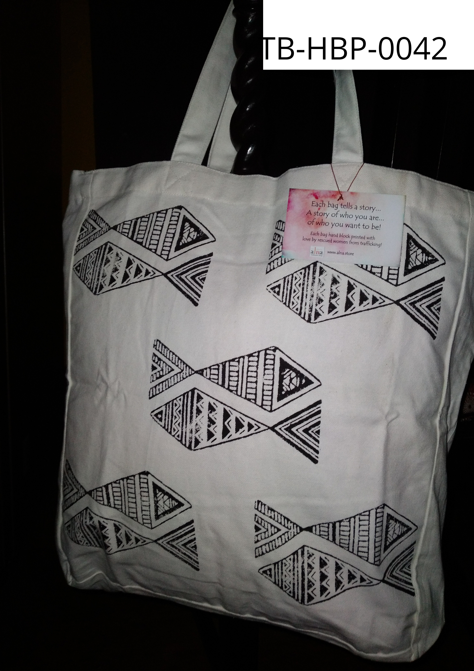 Stunning Hand Blocked Printed Tote Bag