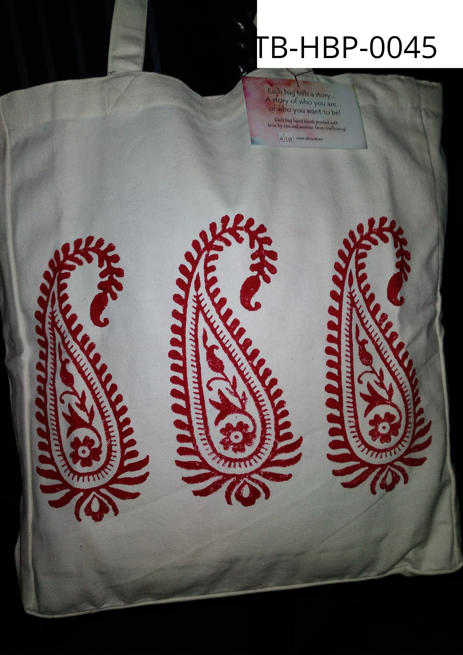 Stunning Hand Blocked Printed Tote Bag