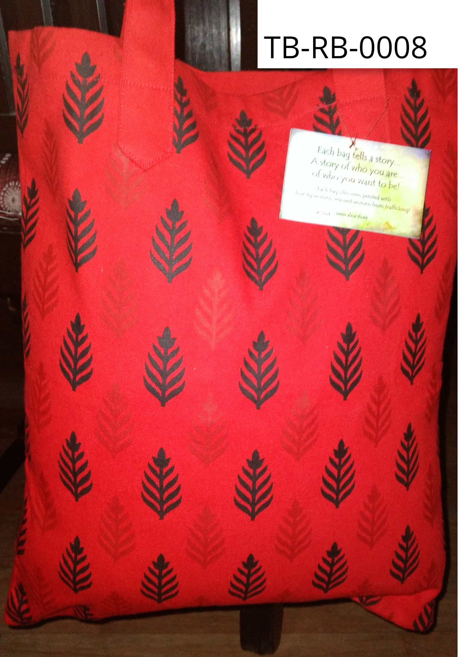 Striking Red Tote Bag