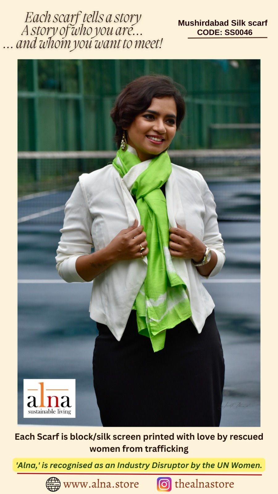 Gorgeous Silk Scarf #SS0046