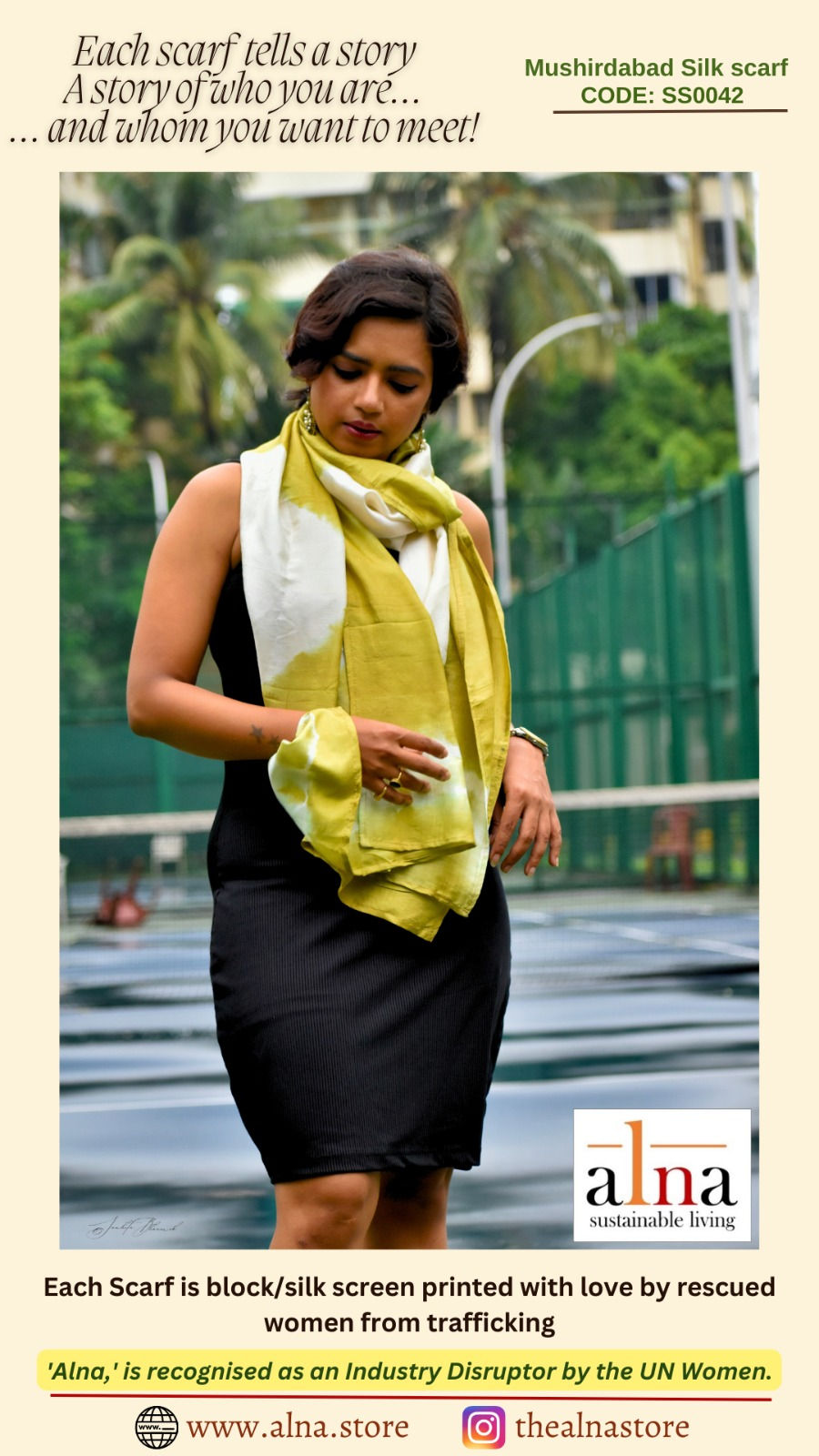 Gorgeous Silk Scarf #SS0042