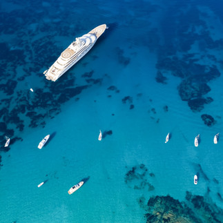 Gulf of Pevero in Costa Smeralda, a destination for luxury yachts