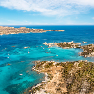 Giardinelli Island near La Maddalena in the La Maddalena Archipelago.