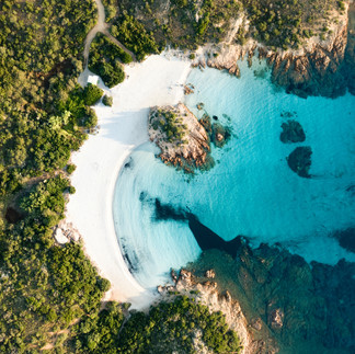 Spiaggia del Principe, the favorite beach of Prince Karim Aga Khan in Costa Smeralda.