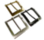 Thumbnail: 1.5" Prong/Pin Belt Buckle in Three Finishes - Polished Brass, Gunmetal & Brushed Silver