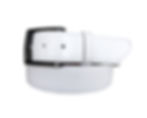 Thumbnail: White Genuine Ostrich Leg Skin Golf Belt With a Black Belt Buckle