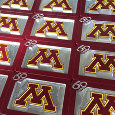 Custom Men's College Golf Logo Team Issue Belt Buckles.