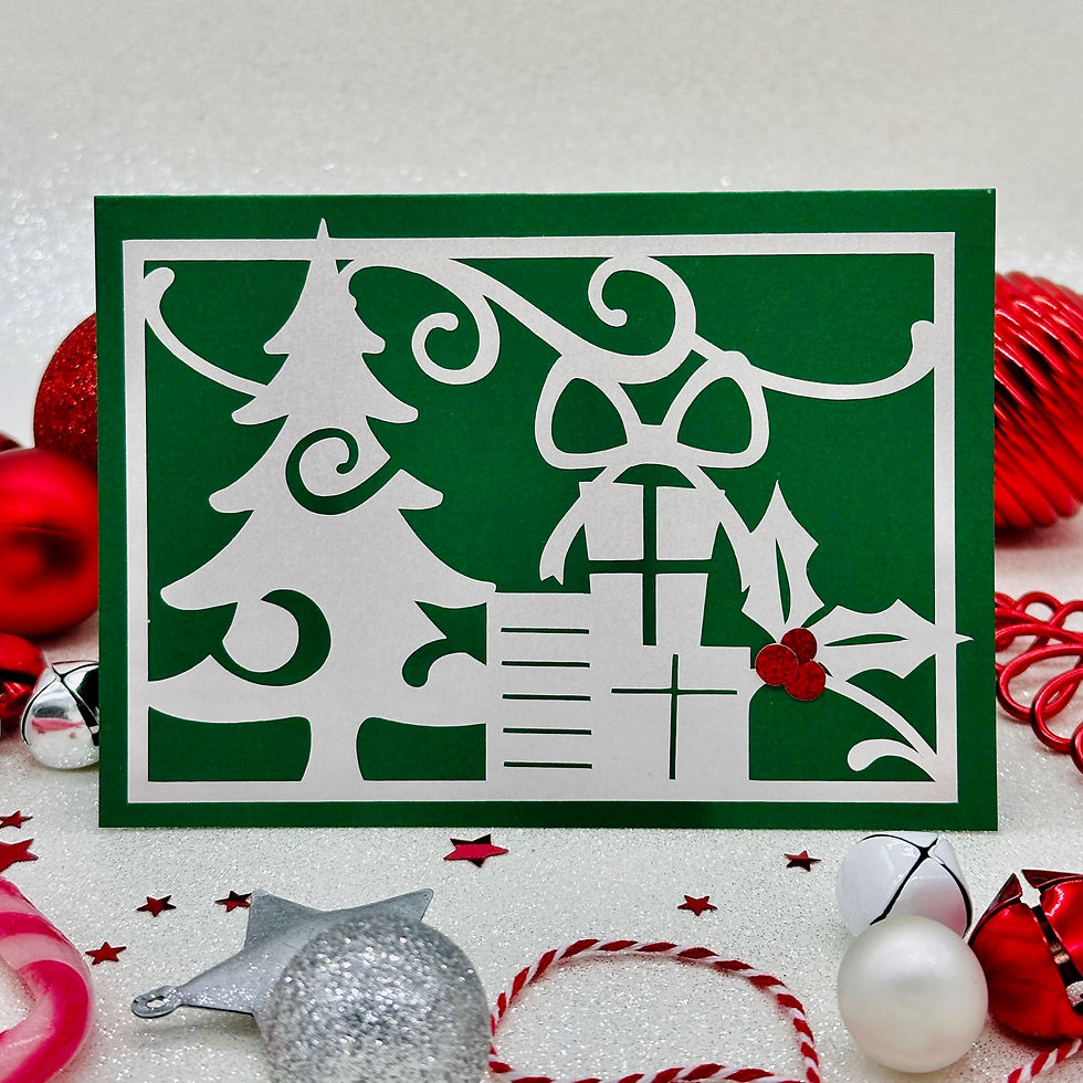 Thumbnail: Christmas Scene Papercut Card