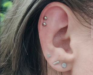 Double Helix Piercing By Holly at Fine Ink Winter Park