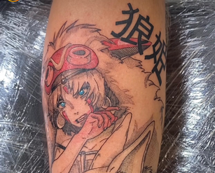 Anime Tattoo by Casey at Fine Ink Oviedo