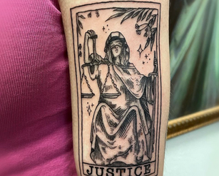 Tarot Card Tattoo By Joshua at Fine Ink International
