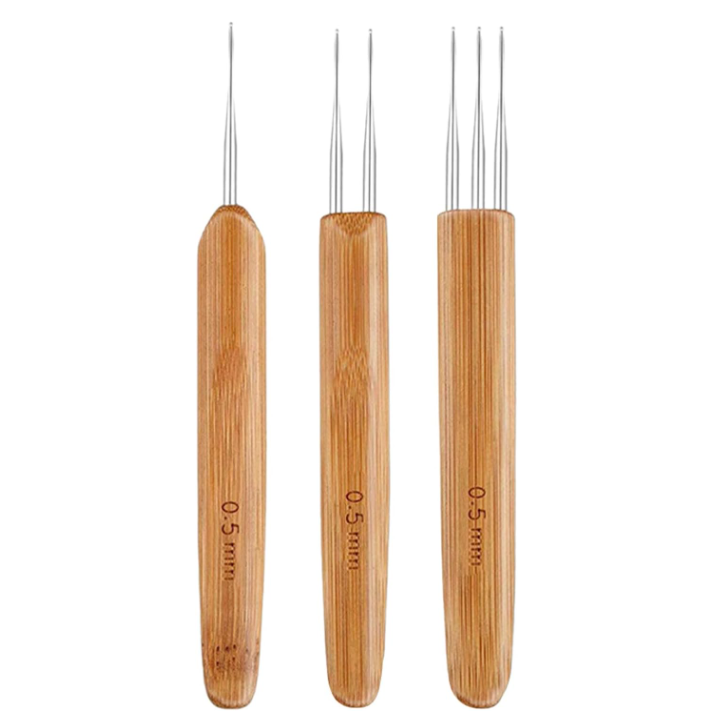3 Pieces Dreadlocks Tool Dreadlock Crochet Hook Set Hair Crochet Needle