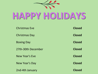 What Are Our Christmas Opening Hours This Year?