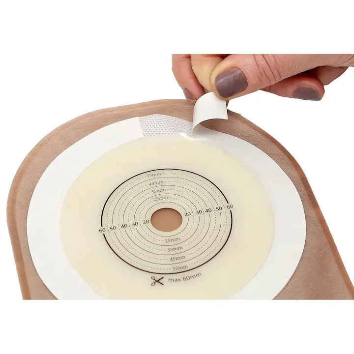 Miniatură: Punga colostomie/ileostomie Steadlive 20–60 mm cu BORDER,filtru,inchidere velcro