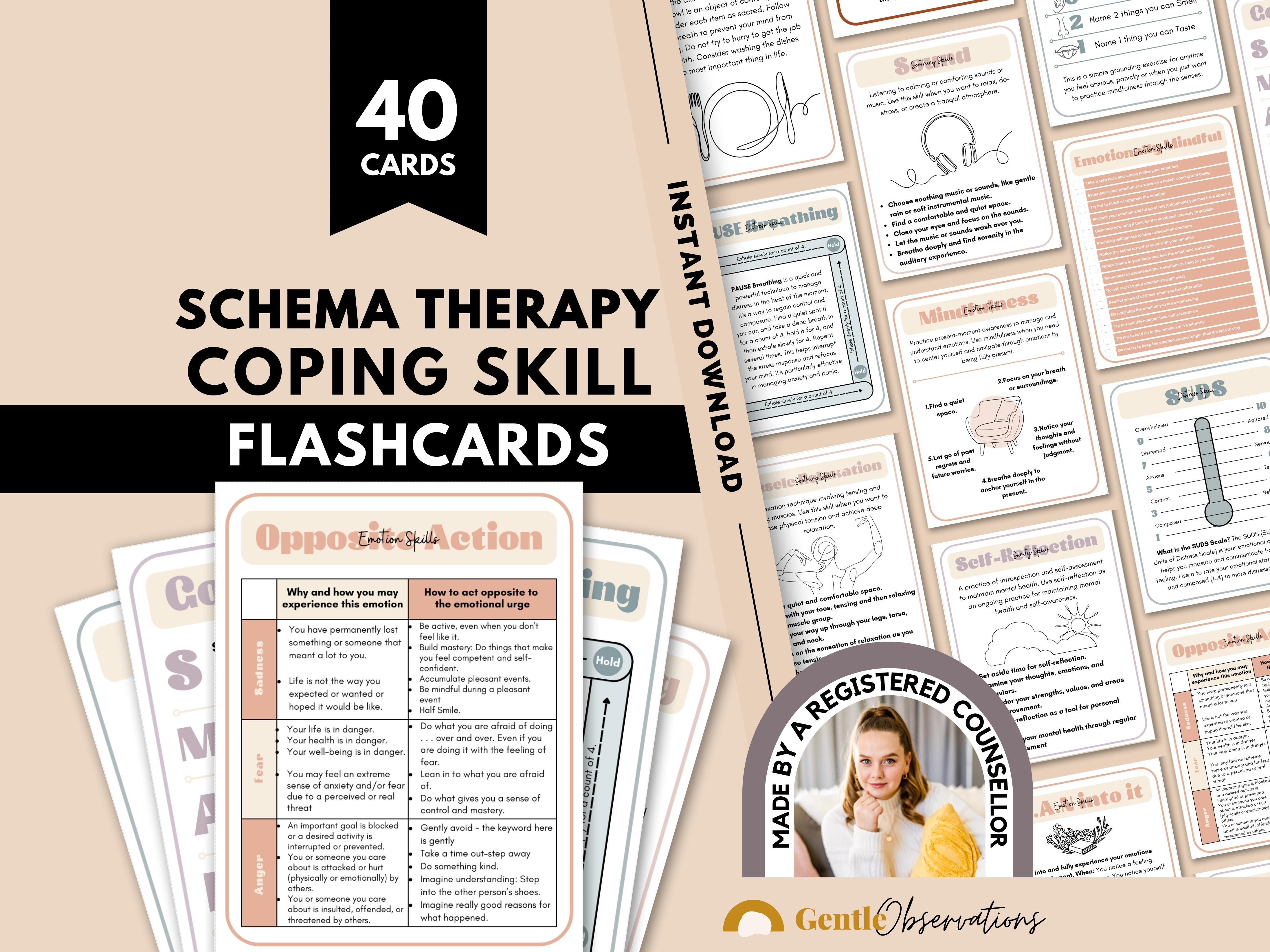 Schema Therapy Coping Skill Cards