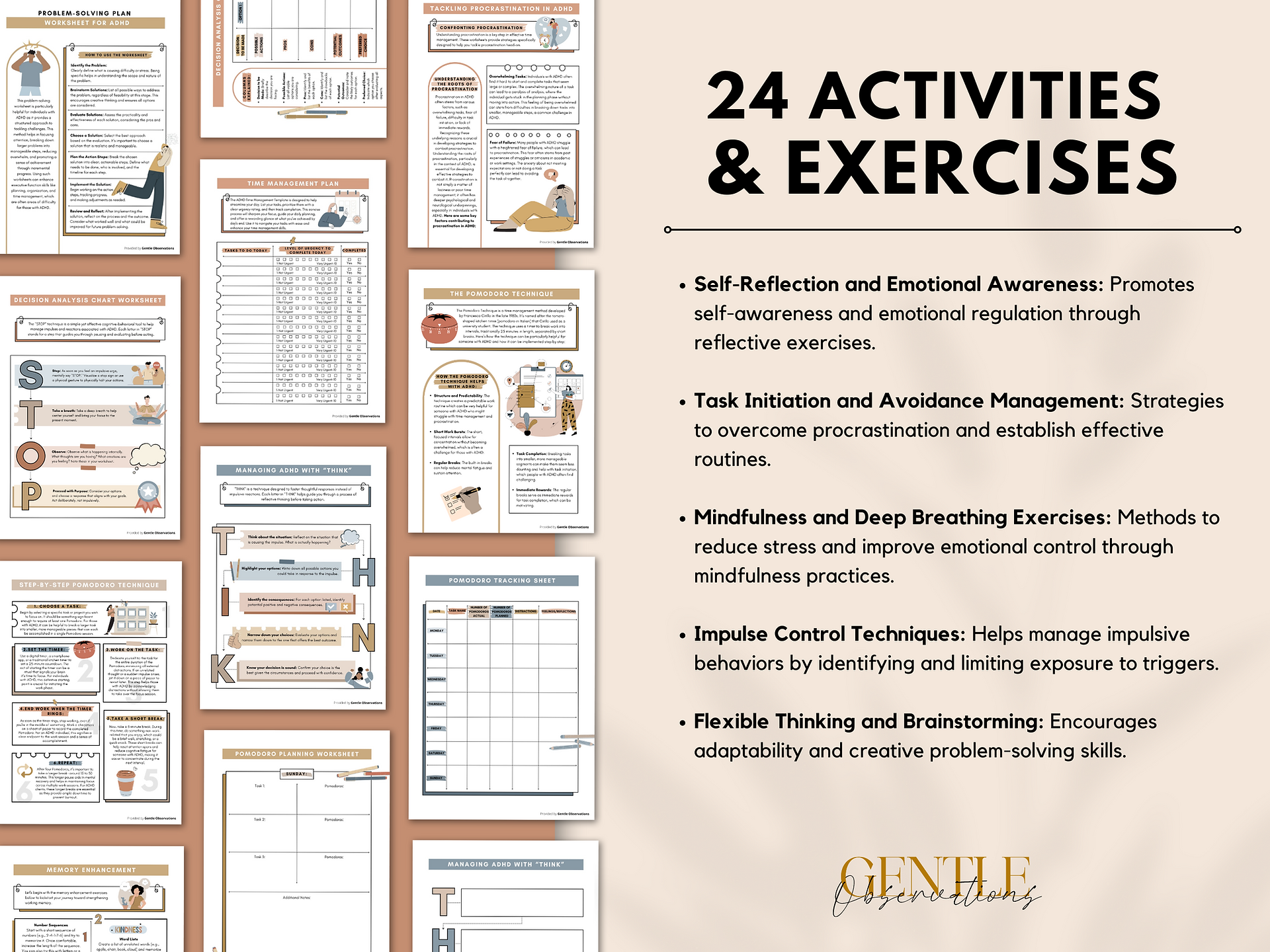 ADHD Executive Functioning Workbook For Teens & Adults