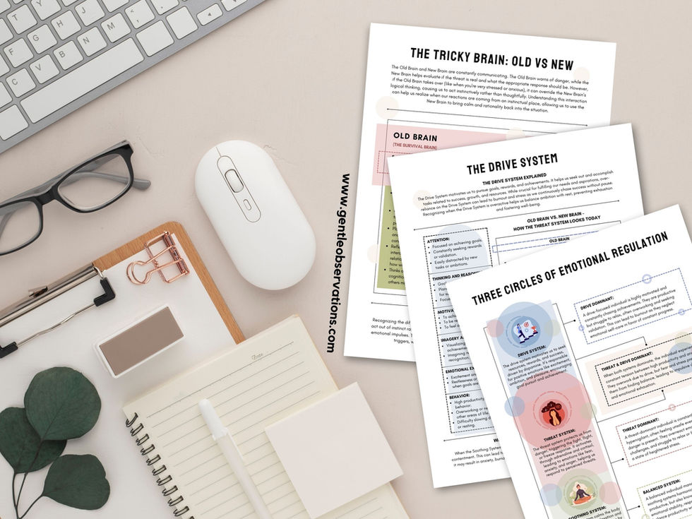 Printable coping skills worksheets on a desk