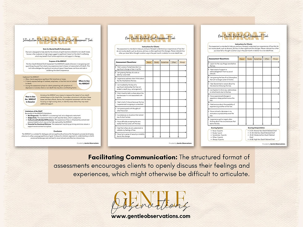 Thumbnail: Grief Therapy Assessment Tools