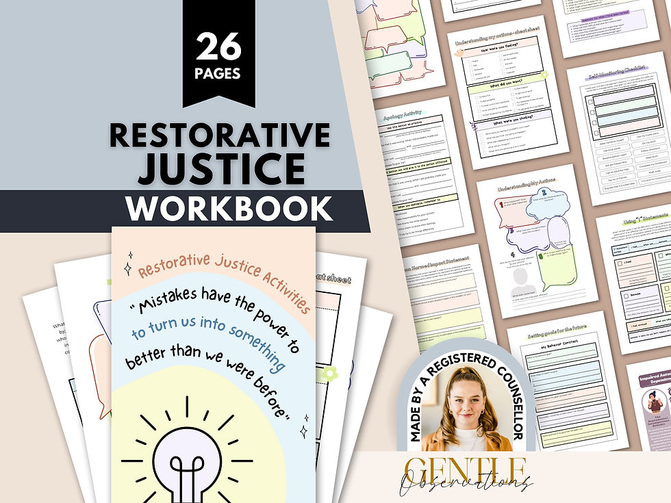 26 Restorative Justice Worksheets