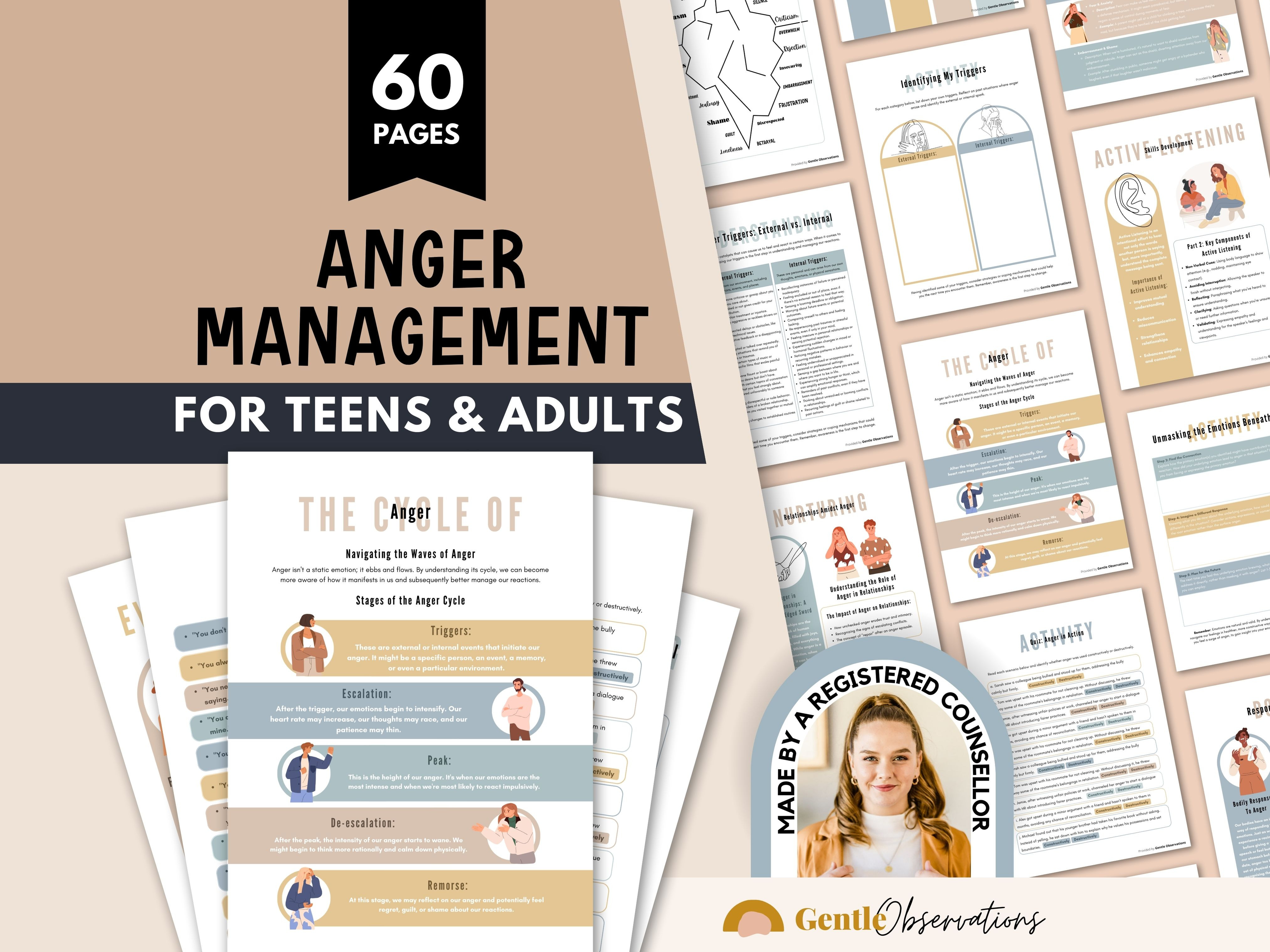 Anger Management Workbook for Teens and Adults