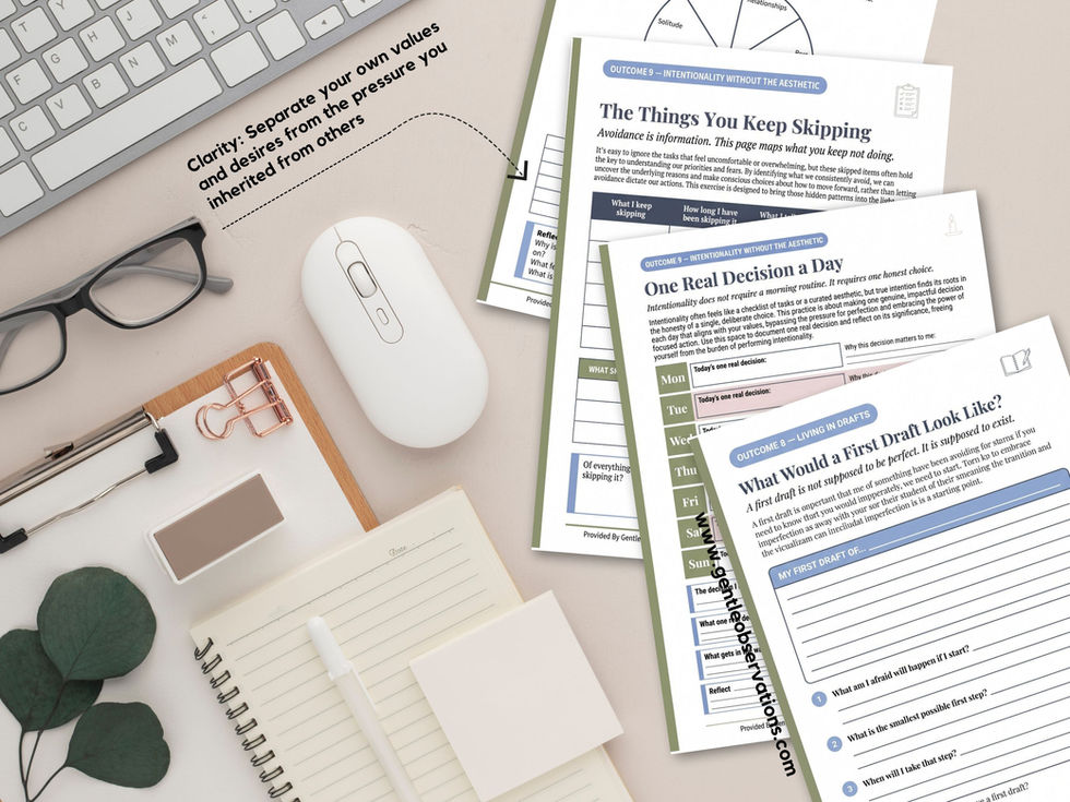 Worksheets for young adults on clarity and decision-making