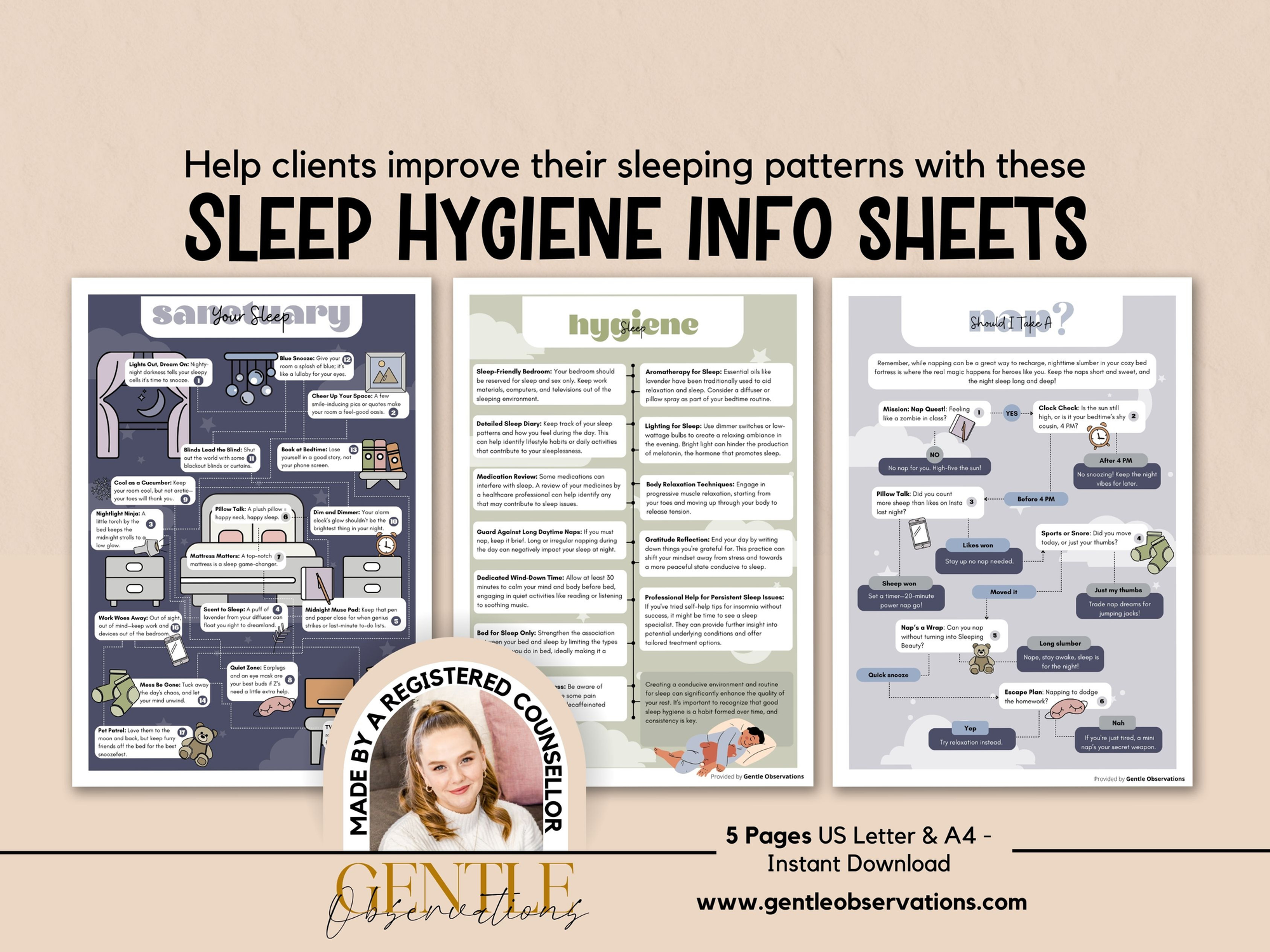 Sleep Hygiene Psychoeducation Handouts