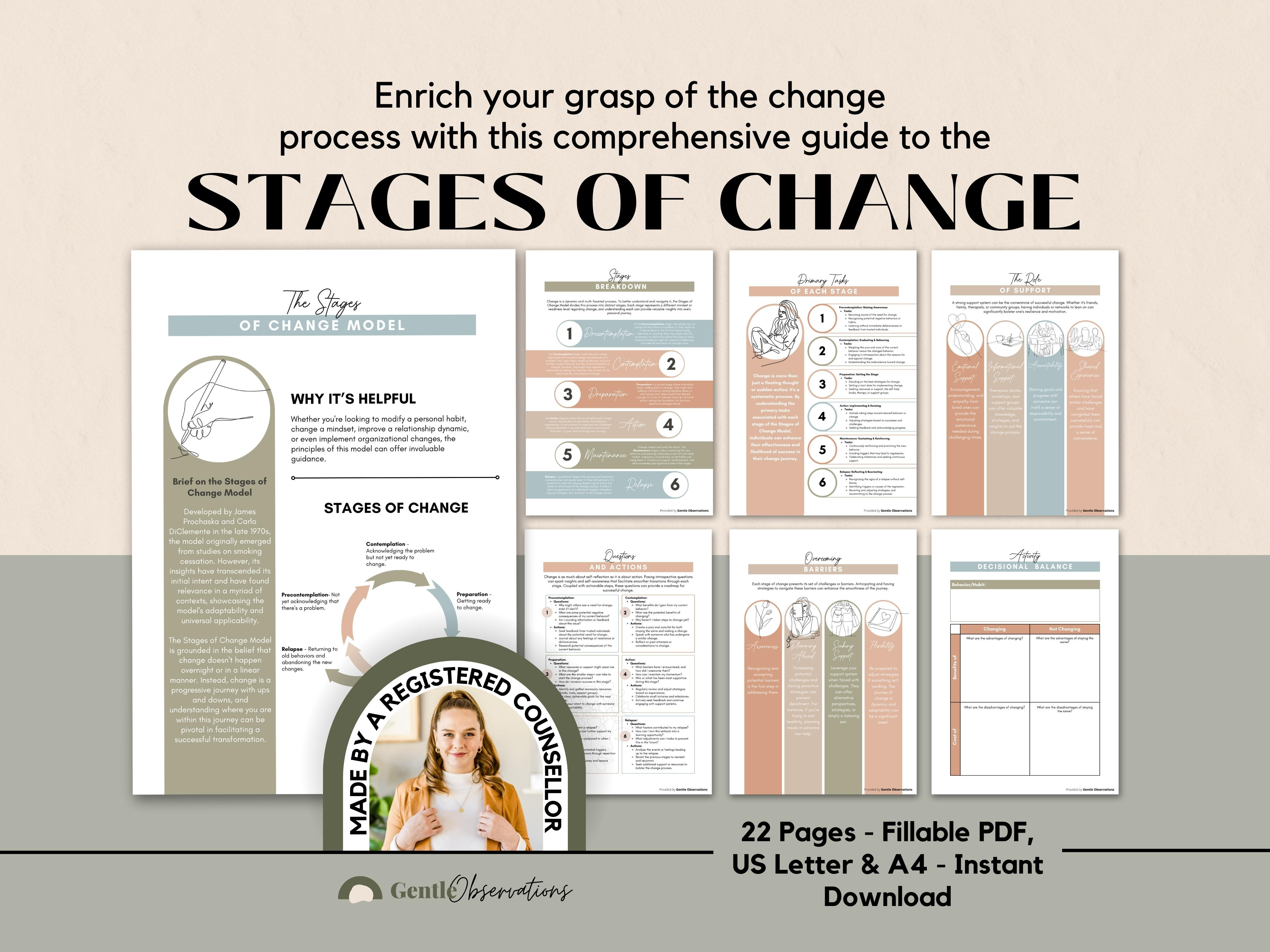 Stages of Behavioral Change Workbook