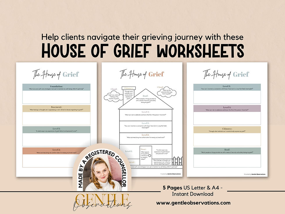 House of Grief Worksheets