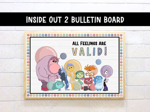 Inside Out 2: Classroom or School Counseling Bulletin Board