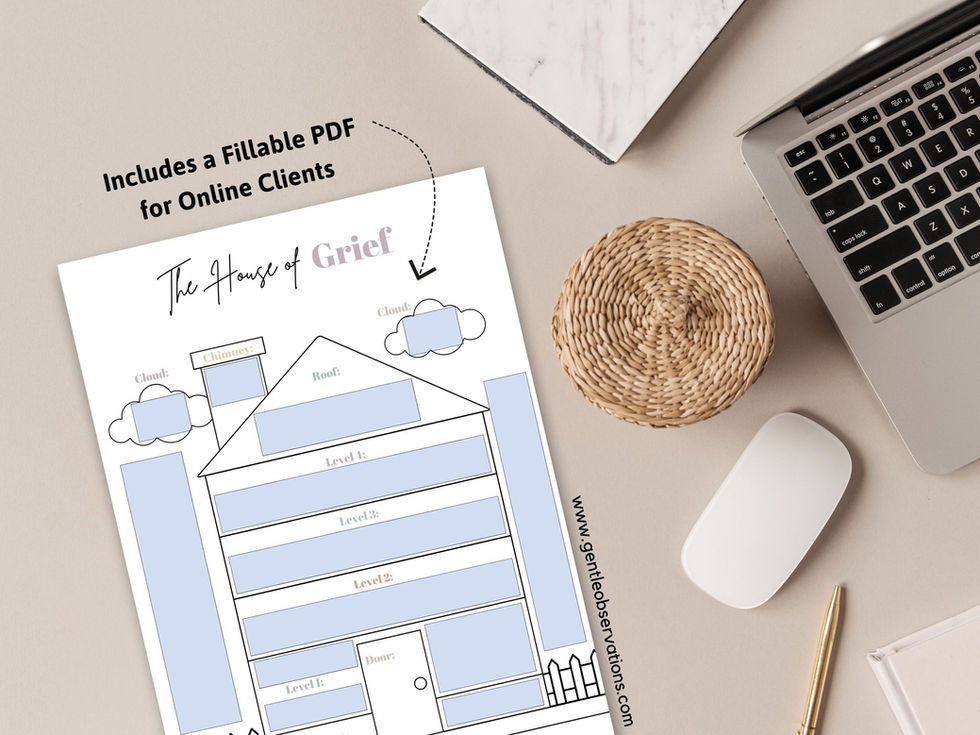 The House of Grief fillable PDF worksheet for online clients