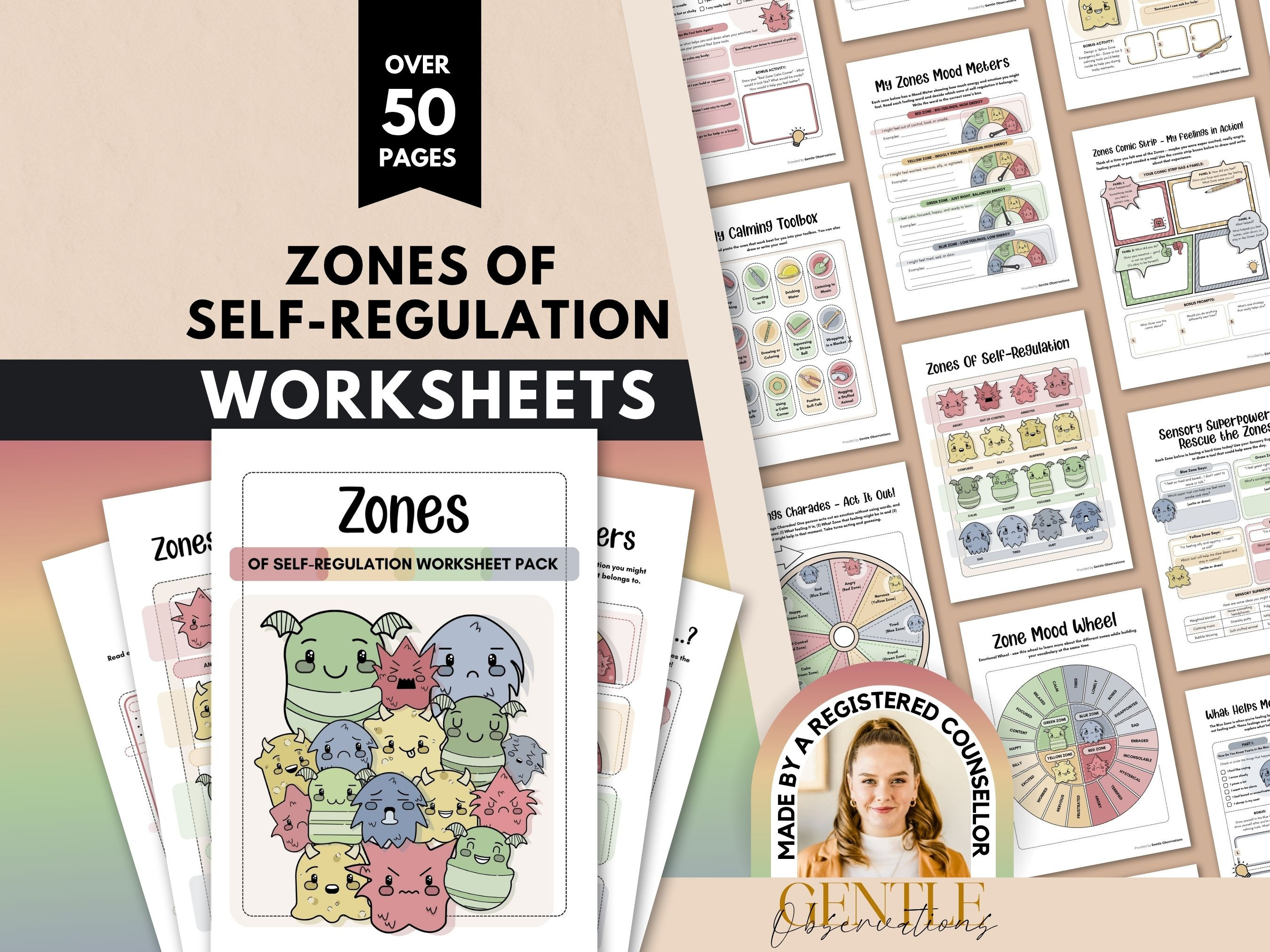 Zones Of Self-Regulation Worksheets