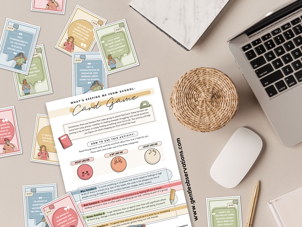 Workbook and assessment cards