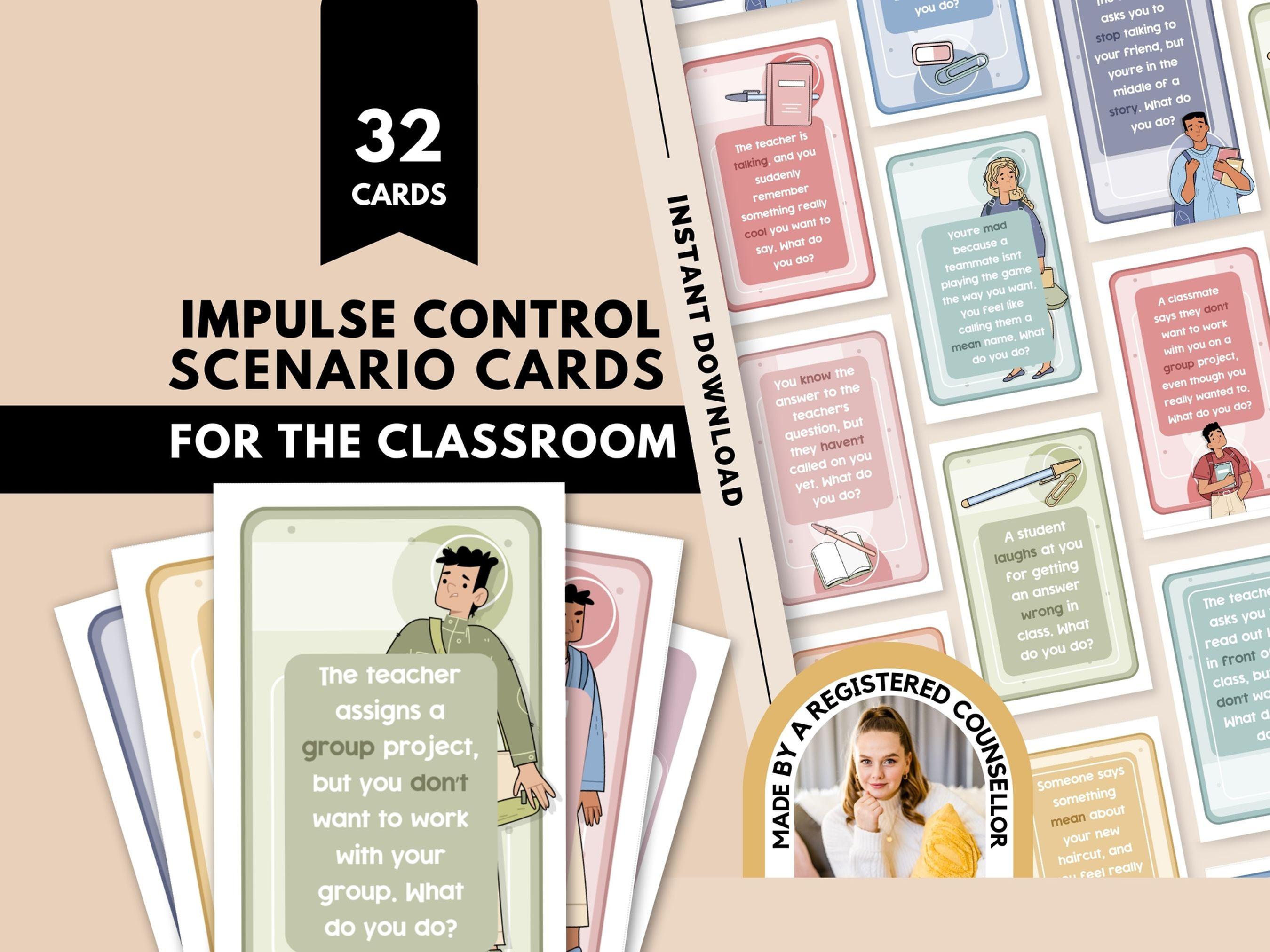 Impulse Control Scenario Cards