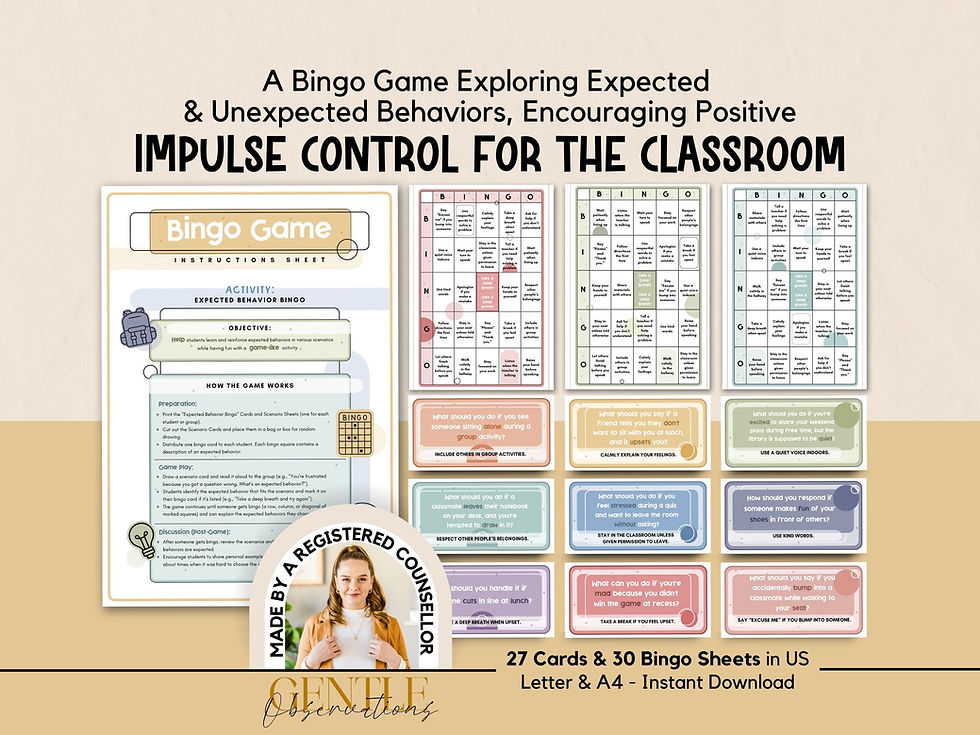 Thumbnail: Impulse Control For Classroom Behavior Bundle