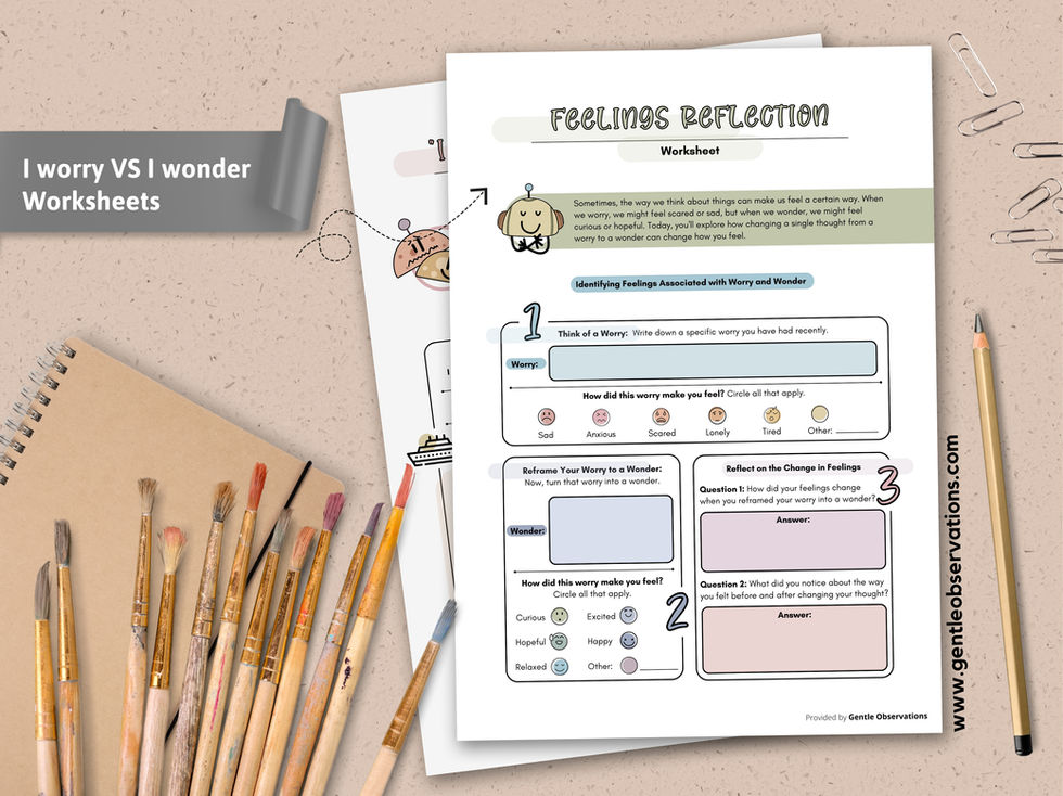 Feelings Reflection worksheet
