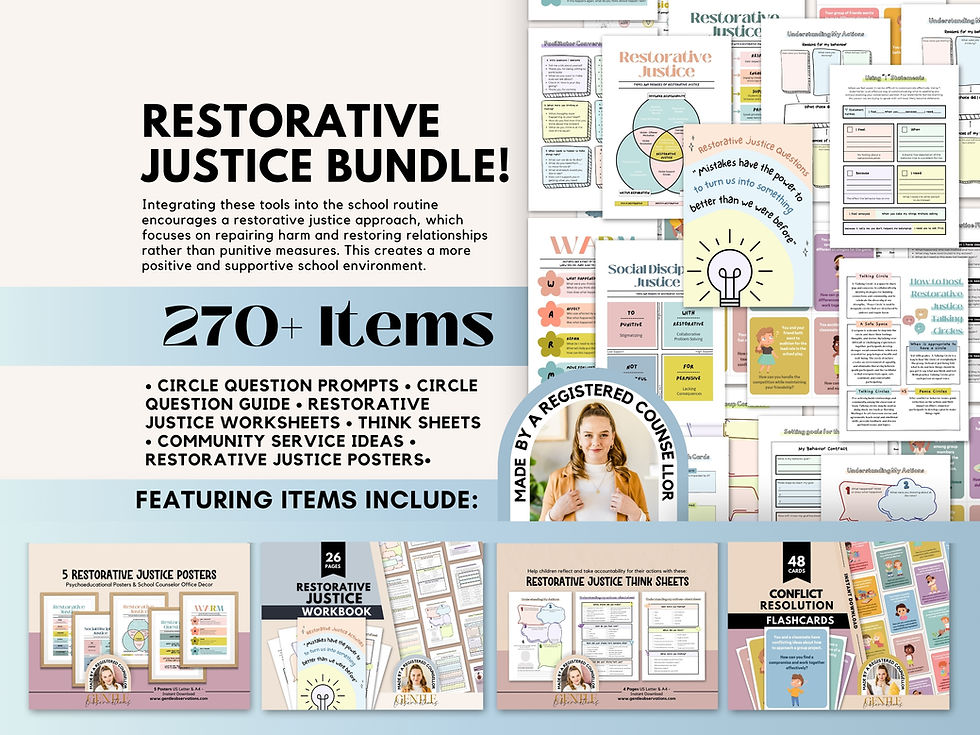 9 In 1 Restorative Justice Bundle