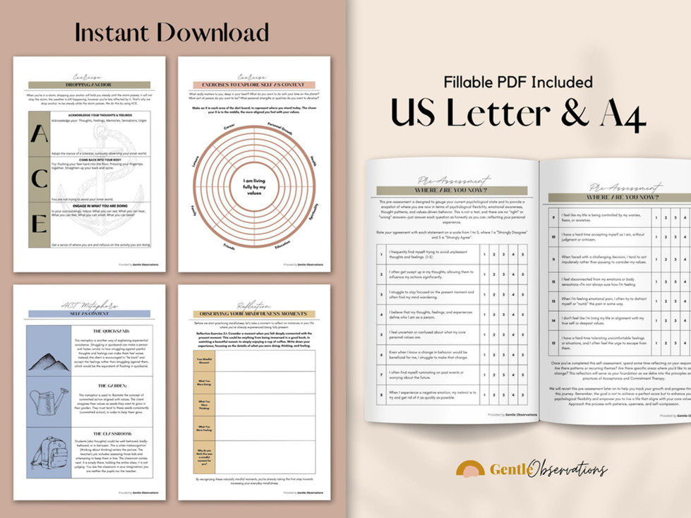 Acceptance & Commitment Therapy Workbook